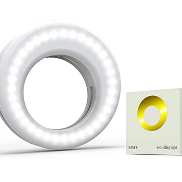 QIAYA SELFIE RING LIGHT•CLIPS TO YOUR PHONE, COMPUTER, OR TABLET - Picture 7 of 12